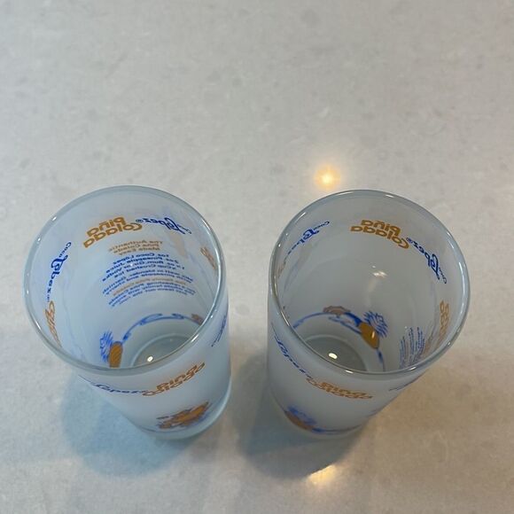 Coco Lopez pina colada 2 glasses vintage. - Picture 2 of 3